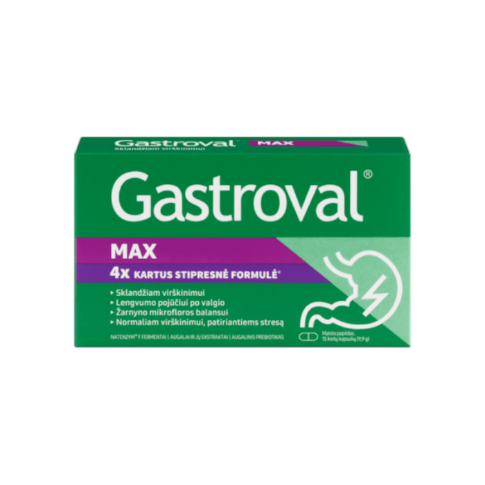 GASTROVAL® Max kapsulės, N15