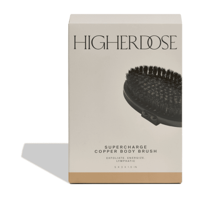HigherDOSE® pakraunantis varinis kūno šepetys