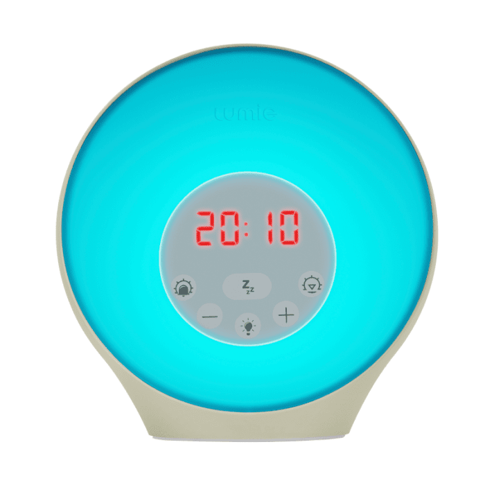 LUMIE Sunrise Alarm šviesos žadintuvas su 30 min. saulėtekiu, nakties režimu ir nuotaikos šviesa