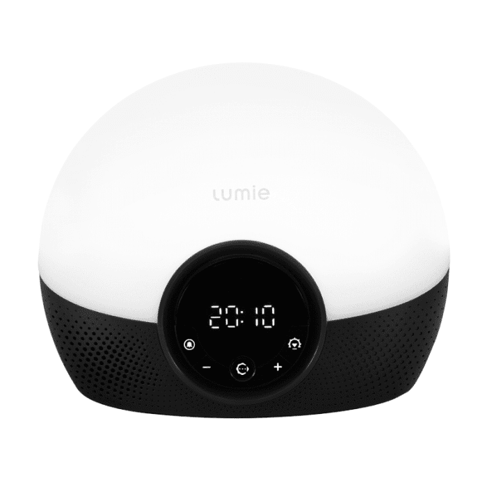 LUMIE Bodyclock Glow 150 šviesos žadintuvas su 10 garsų ir baltuoju triukšmu