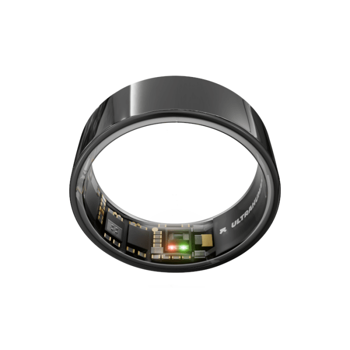 ULTRAHUMAN Ring Air, Aster juodos spalvos, Dydis 9
