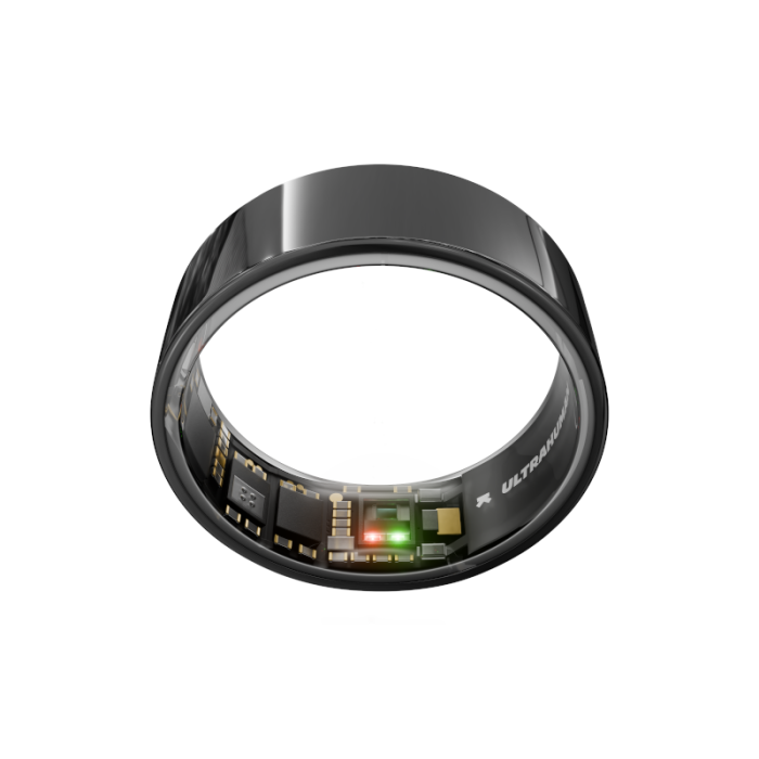 ULTRAHUMAN Ring Air, Aster juodos spalvos, Dydis 10