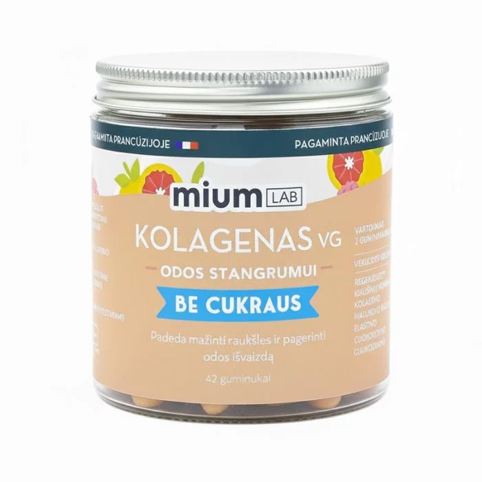 MIUM Lab Maisto papildas Kolagenas VG. Be cukraus. Guminukai, N42