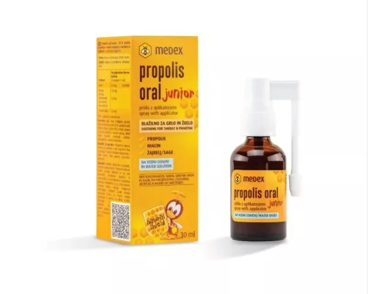 MEDEX maisto papildas PROPOLIS ORAL JUNIOR, 30 ml