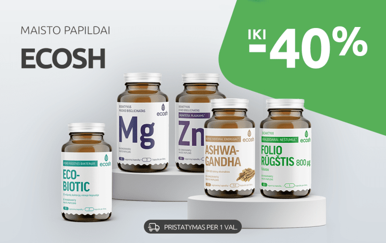 ECOSH atrinktoms prekėms iki -40%