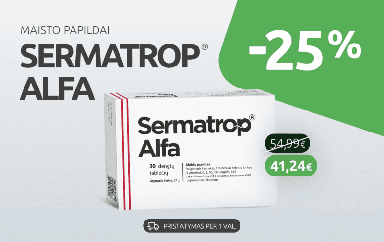 Sermatrop alfa -25%