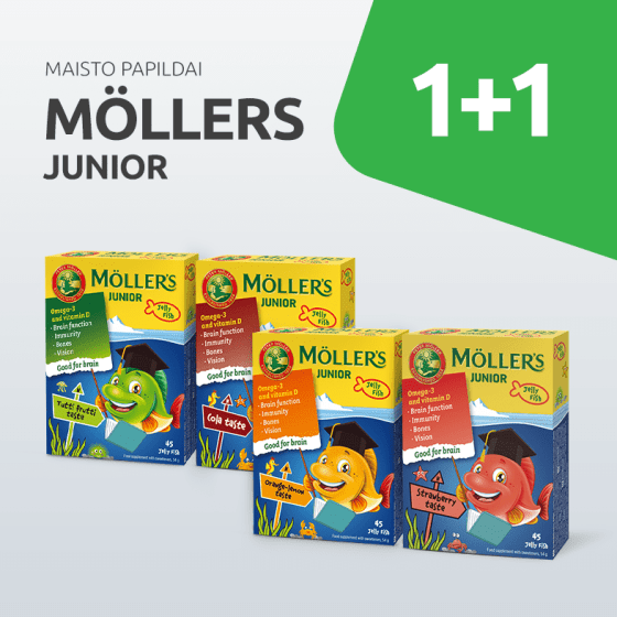 MOLLERS OMEGA-3 Junior 1+1
