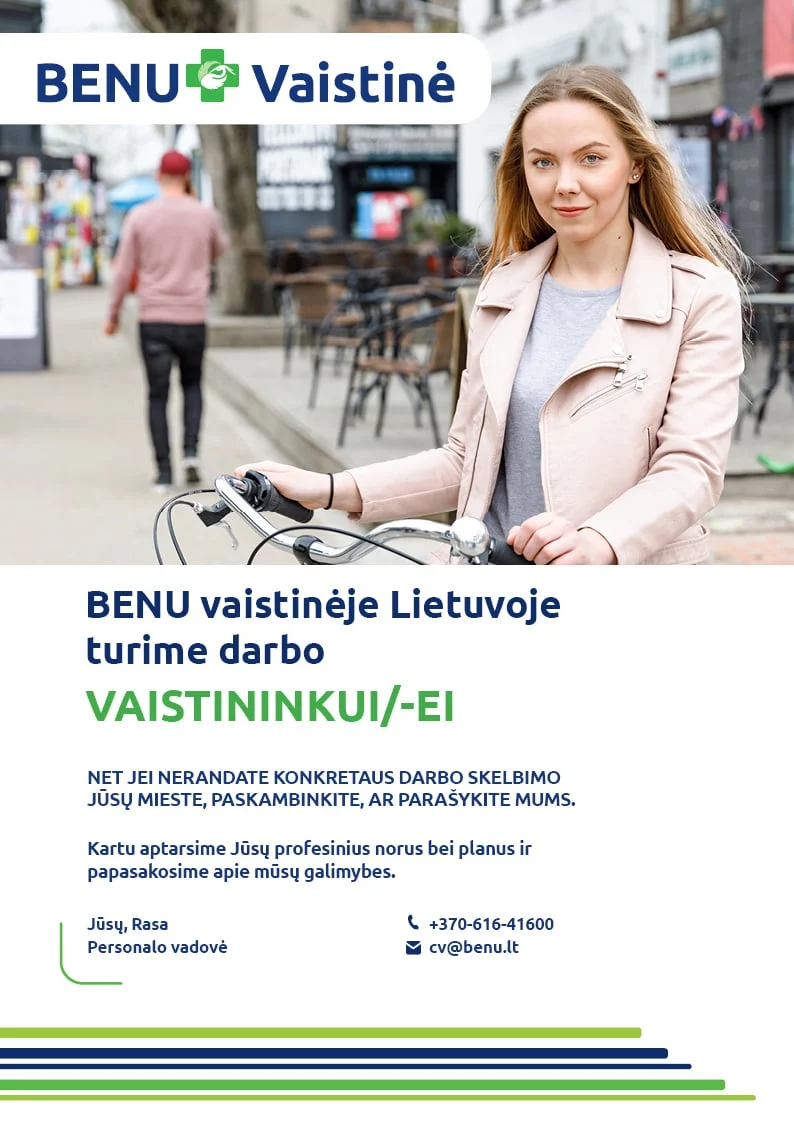 Ieškome vaistininkų