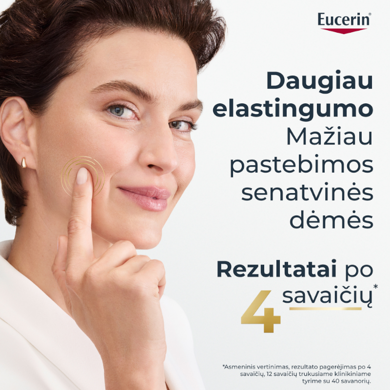 EUCERIN Hyaluron-Filler + Elasticity dieninis kremas SPF 15 brandžiai odai, 50 ml