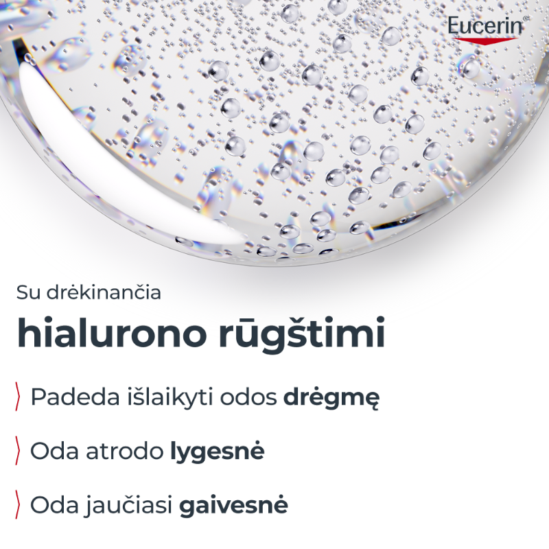 EUCERIN Dermatoclean 3 in 1 valomasis micelinis vanduo veidui, 400 ml