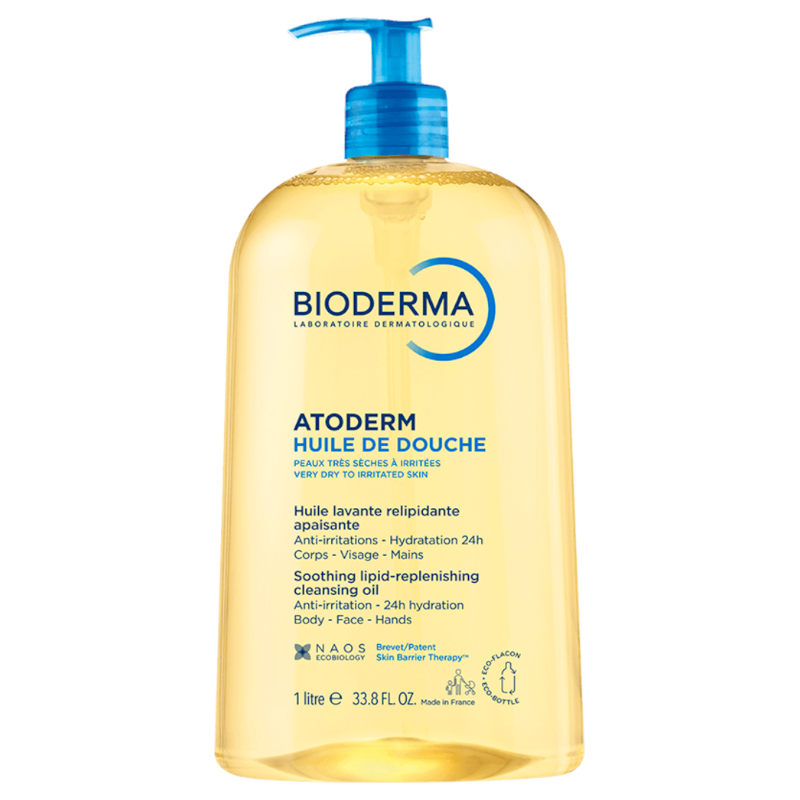 BIODERMA aliejinis prausiklis ATODERM HUILE DE DOUCHE, 1L
