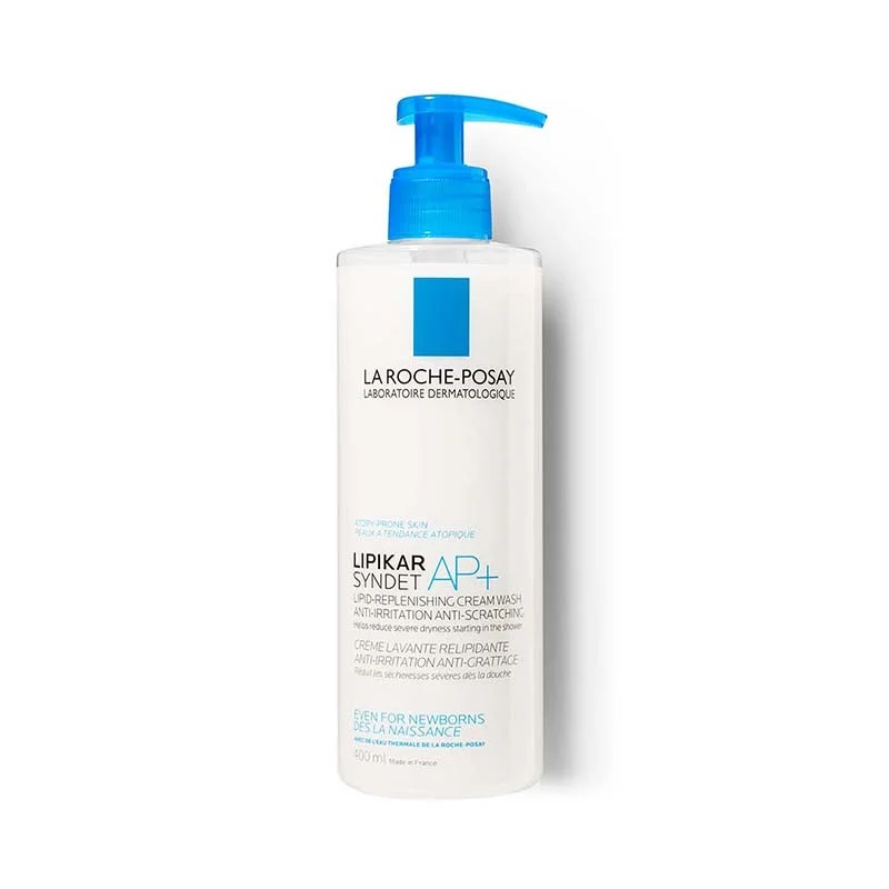 LA ROCHE-POSAY veido ir kūno prausiklis, nuo 0 mėn., LIPIKAR SYNDET 400 ml