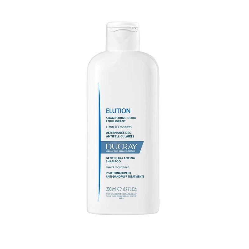DUCRAY apsauginis, atstatomasis šampūnas ELUTION 200 ml