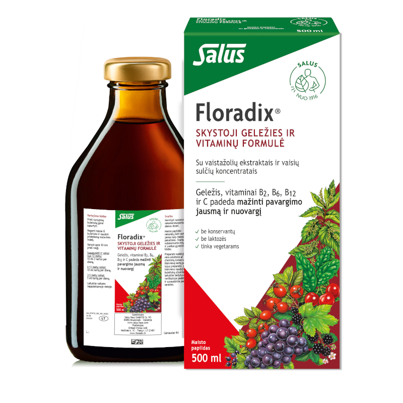 FLORADIX skystosios geležies formulė, 500 ml
