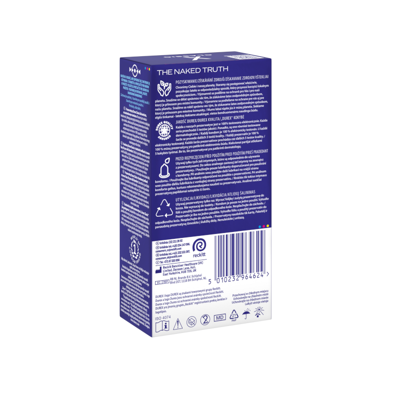 DUREX CLASSIC prezervatyvai, 12 vnt.