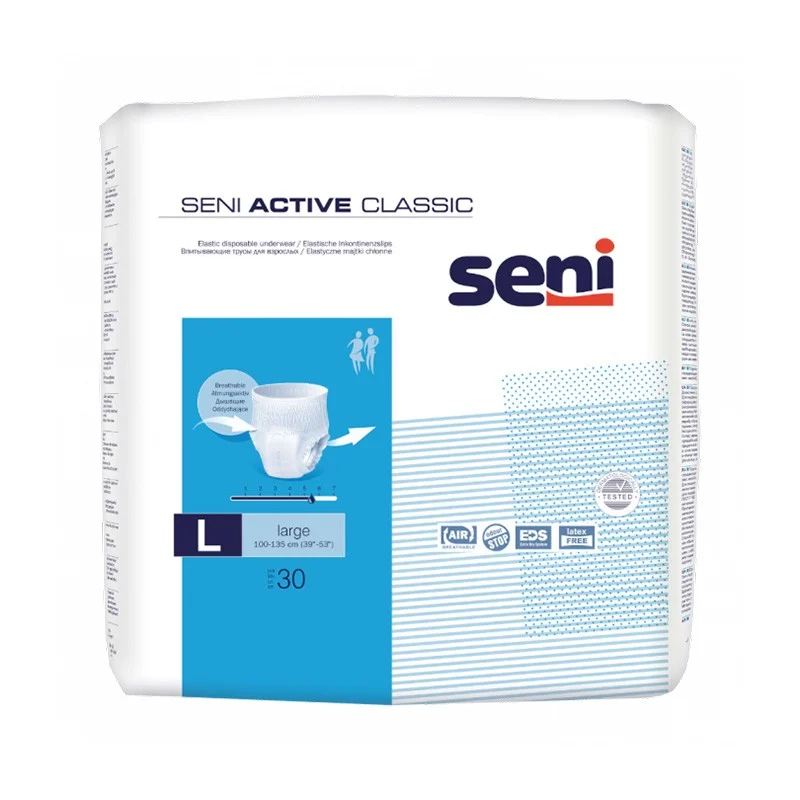 SENI ACTIVE CLASSIC L sauskelnės-kelnaitės N30