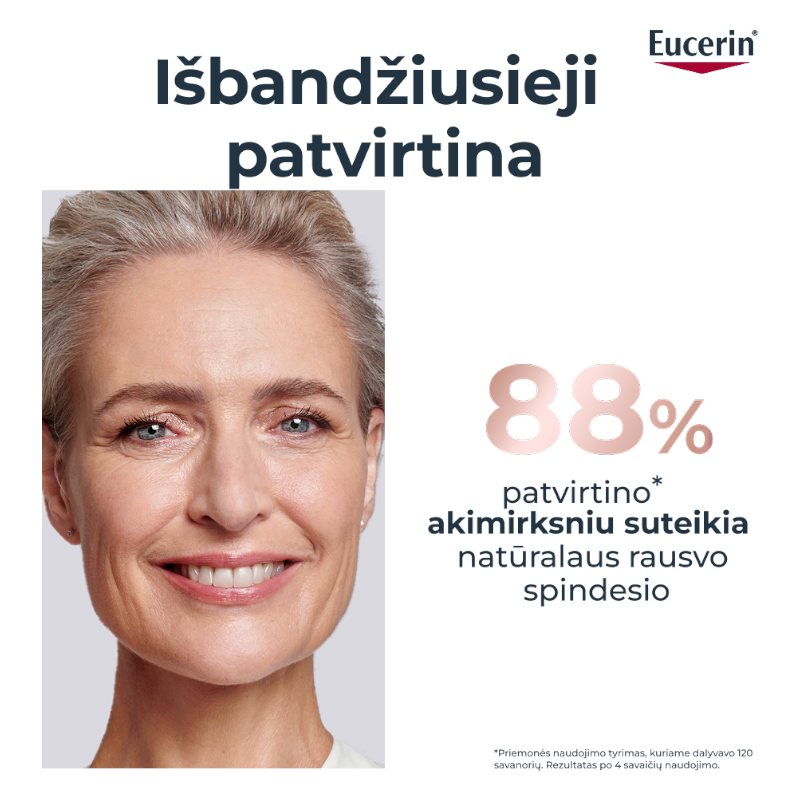 EUCERIN Hyaluron-Filler + Elasticity Rose dieninis kremas SPF 30 brandžiai odai, 50 ml