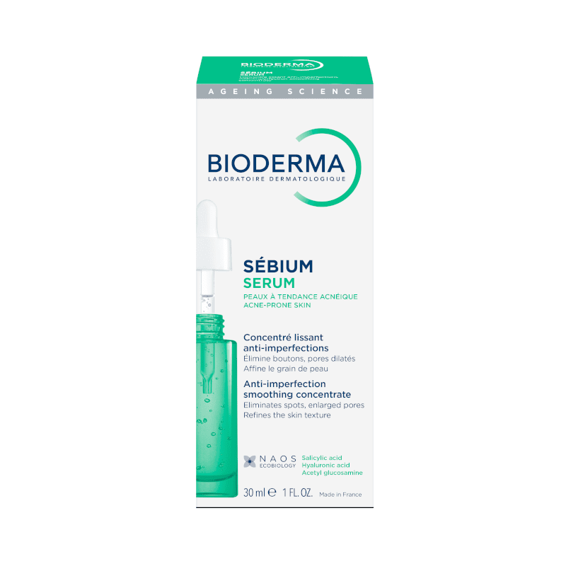 BIODERMA koncentruotas serumas į spuogus linkusiai, riebiai odai SEBIUM SERUM, 30 ml
