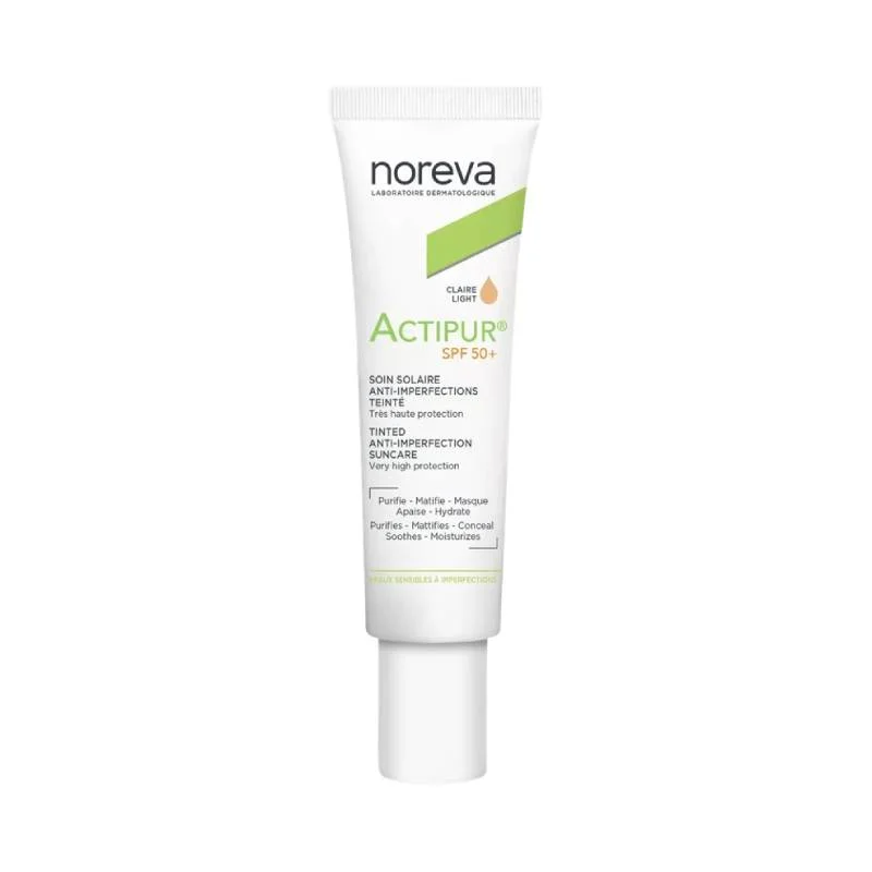 NOREVA toninis BB veido kremas SPF50+ ACTIPUR®, šviesaus atspalvio, 30 ML