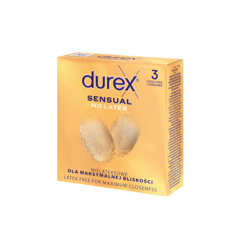 DUREX Sensual No Latex prezervatyvai, N3