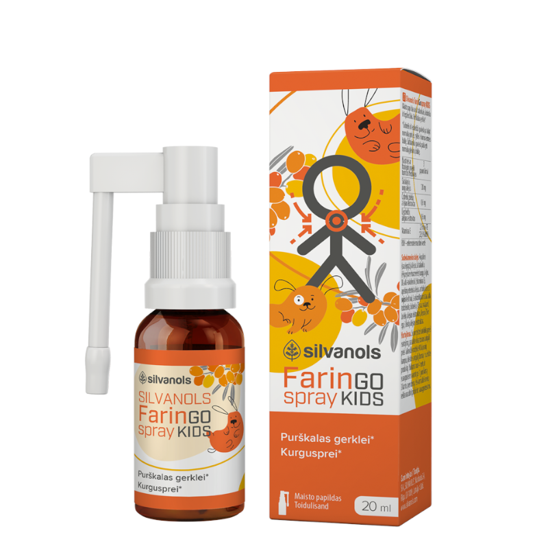 FARINGOSPRAY KIDS purškalas gerklei vaikams, 20 ml