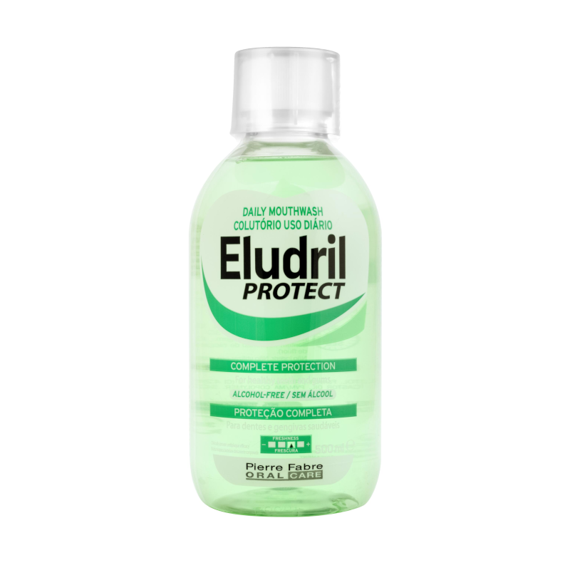 ELUDRIL kasdienis burnos skalavimo skystis nuo apnašų PROTECT, nuo 12 m., 500 ml
