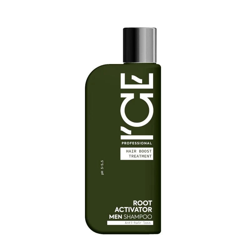 ICE MEN Root Activator šampūnas vyrams nuo plaukų slinkimo, 250 ml