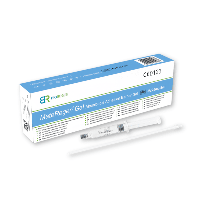 MateRegen Gel rezorbuojamasis sąaugų barjerinis gelis, 5 ml