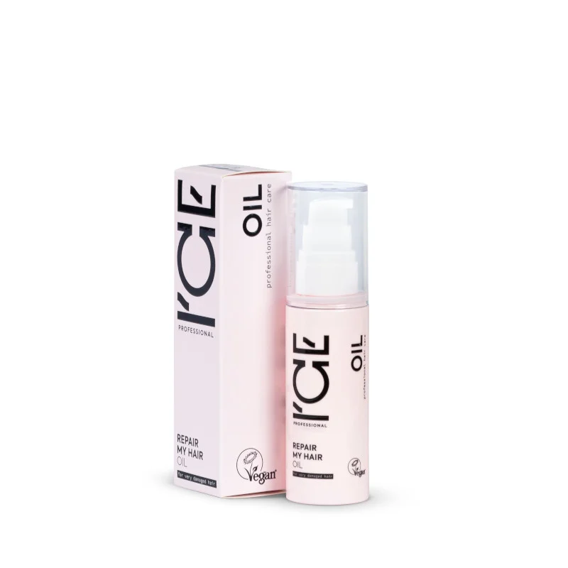 ICE Repair My Hair Plaukų atstatantis aliejus pažeistiems plaukams, 50 ml