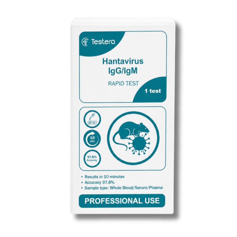 TESTERA Hantaviruso IgG/IgM antikūnų greitasis testas, N1