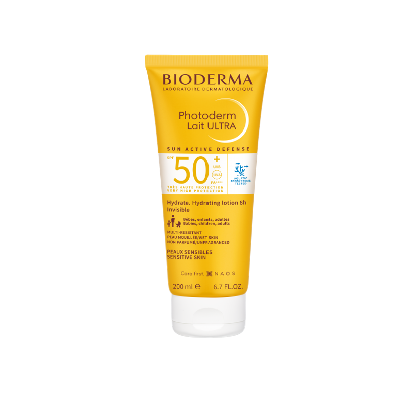 BIODERMA apsauginis pienelis nuo saulės PHOTODERM LAIT ULTRA SPF50+ 200 ml