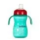 Baboo gertuvė su silikoniniu snapeliu, 260ml, 6+ mėn, mėlyna