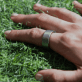 ULTRAHUMAN Ring Air, Neapdoroto titano spalvos, Dydis 6