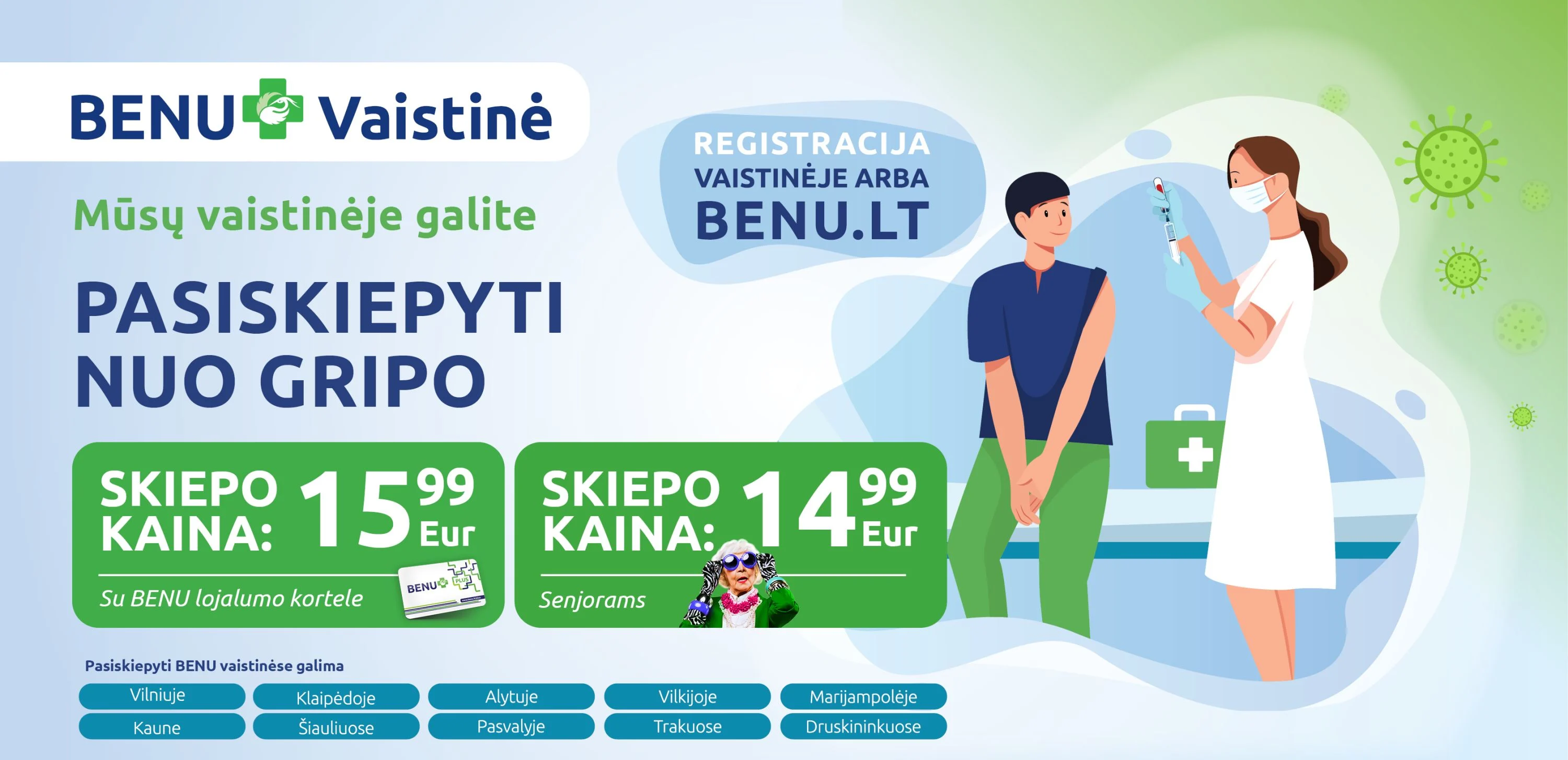 Pasiskiepykite nuo gripo