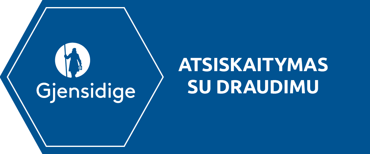 Atsiskaitymas su Gjensidige draudimu