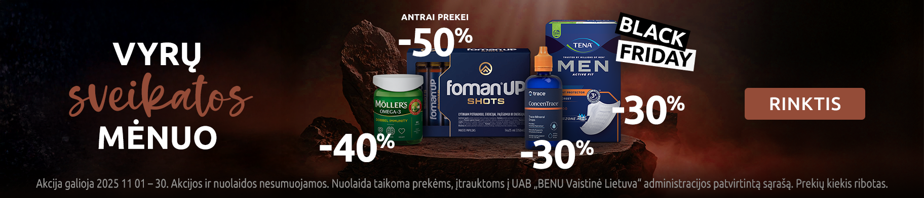 VYRU SVEIKATOS MENUO