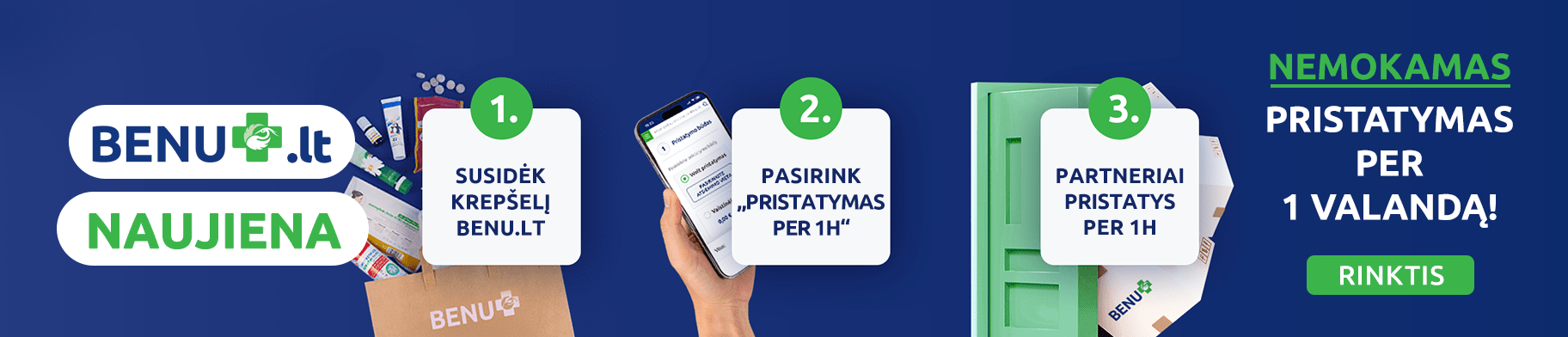 BENU.LT NAUJIENA - PRISTATYMAS PER 1 VALANDĄ!