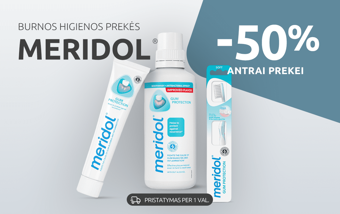 Meridol -50 antrai prekei