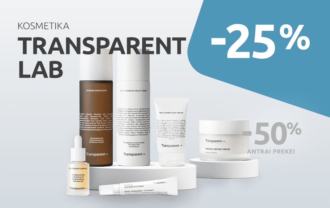 Transparent Lab -25 pasiūlymai