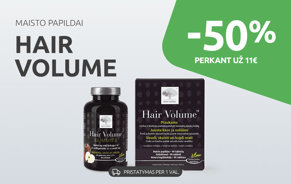 Hair volume -50 perkant už 11