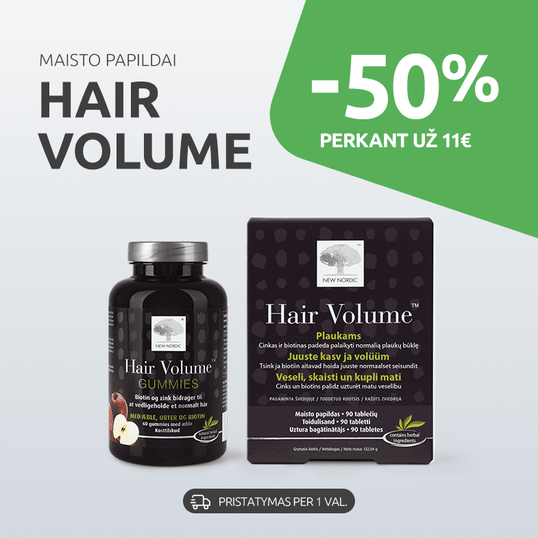 Hairvolume -50 perkant už 11
