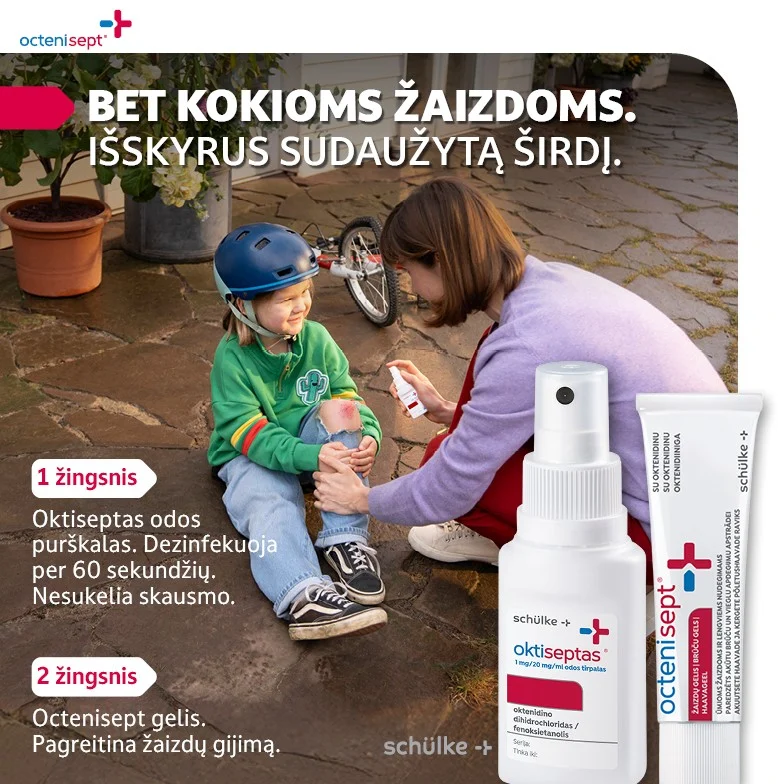 Oktiseptas gera kaina