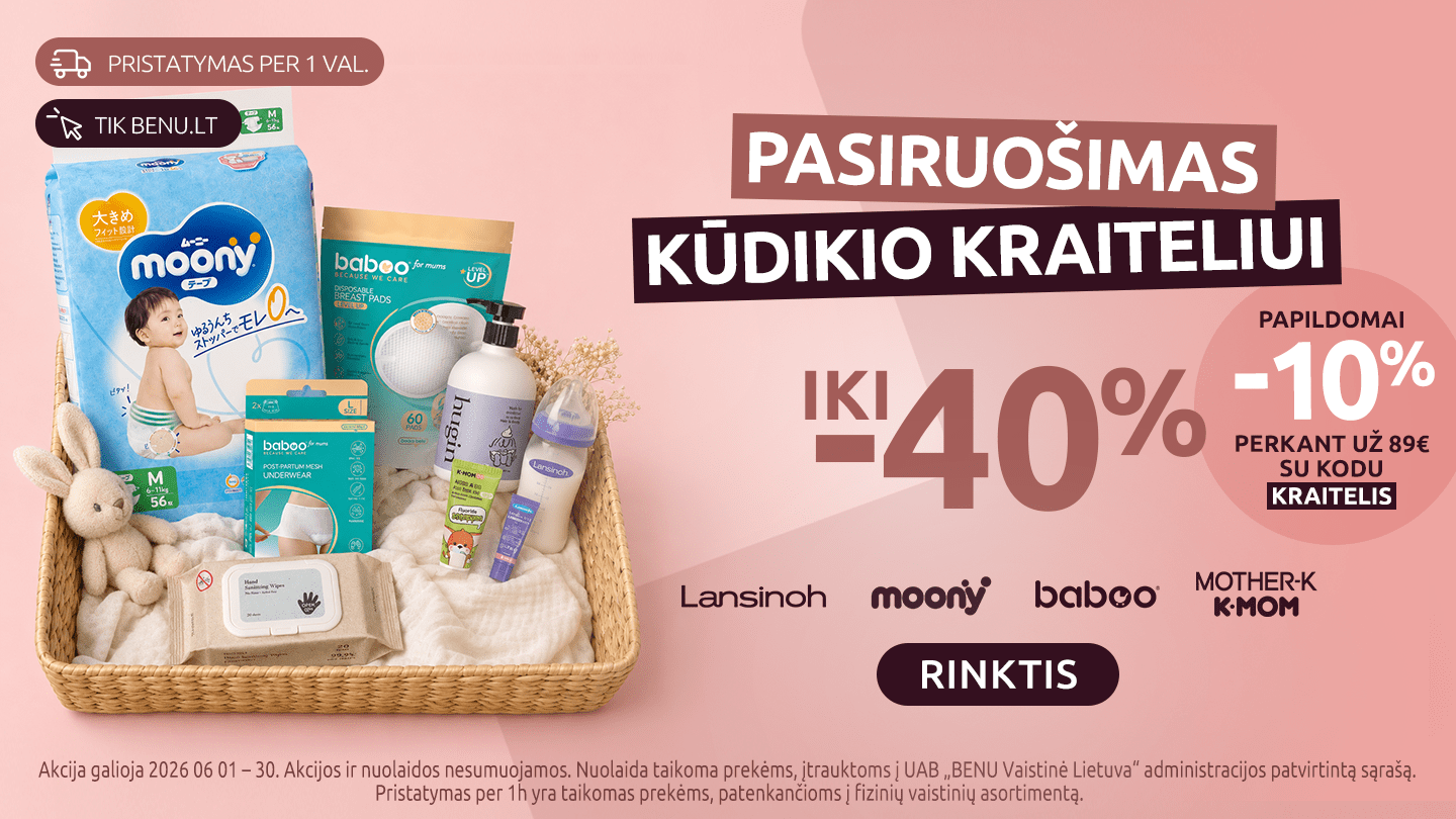 Pasiruošimas kūdikio kraiteliui iki -40