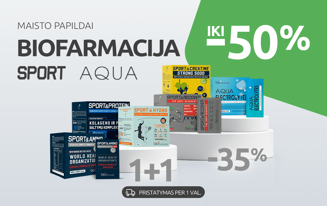 Biofarmacija sport pasiūlymai